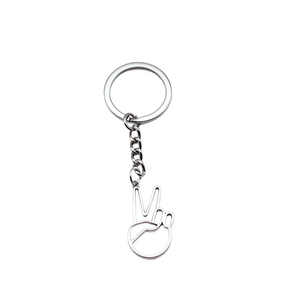 Souvenir Gift Couple Keychain Kiss Charm Lover Key Ring 28mm Ring