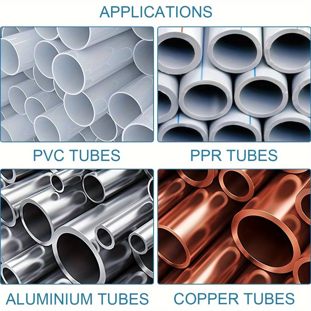 1/2 Pieces Inner-Outer Reamer Pipe and Tube Deburring Reamer Tubing Chamfer Tool for PVC PPR Copper Brass Aluminum Pipes