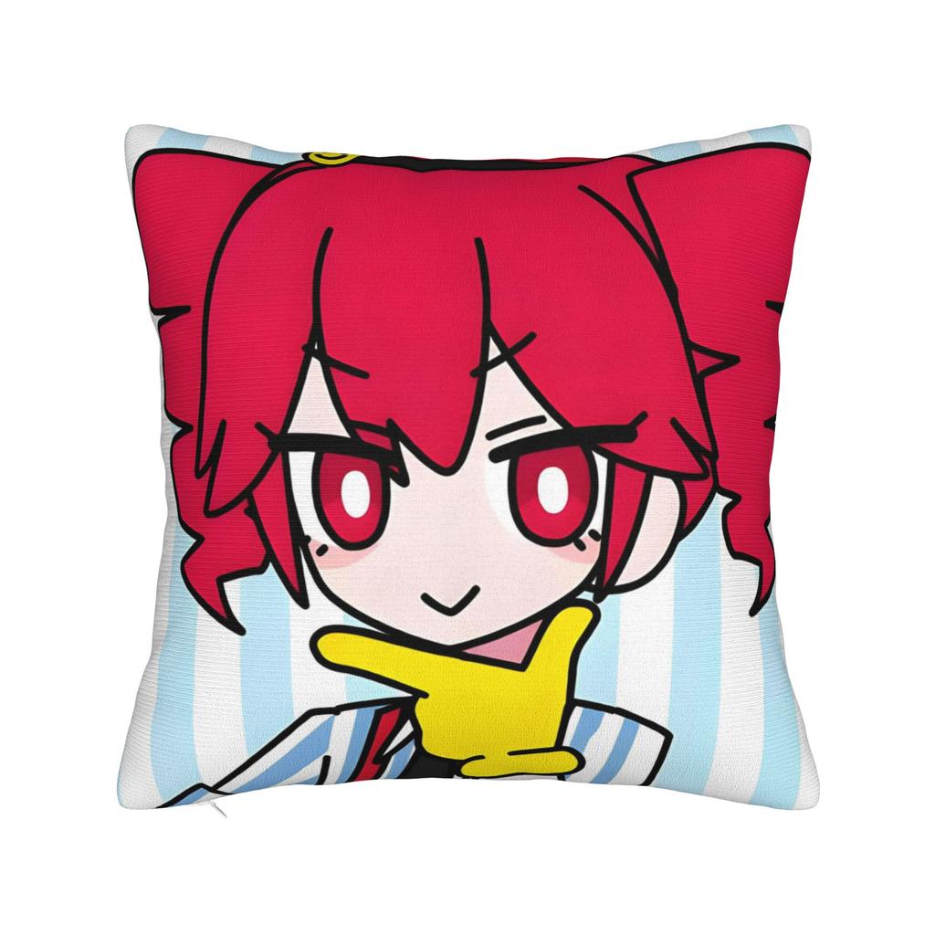Chibi Mesmerizer Kasane Teto Square Pillowcases Sofa Kawaii Cushion Case Virtual Singer Home Decoration Pillowcase 40*40