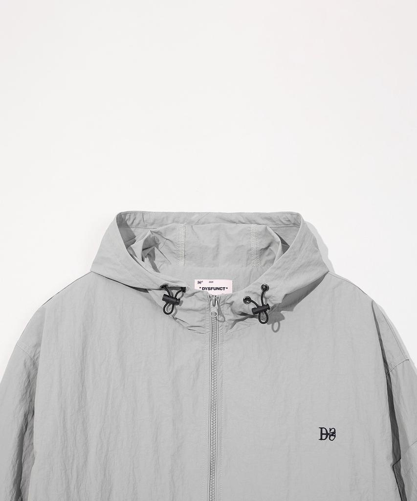 Dysfunct Cly Windbreaker Parka Jacket (Light Gray)