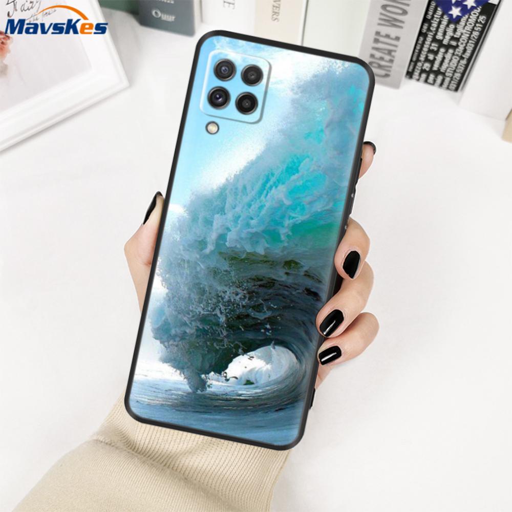 For Samsung Galaxy M22 Case SM-M225FV Black Bumper Soft TPU Cover For Samsung M32 4G M325FV Case Silicone M 22 M 32 Fundas Cute