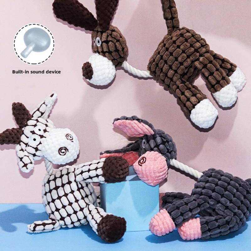 

Sounding Dog Toys for Small Dogs - Boredom-Resistant & Teeth Grinding Ice Cream - Pink