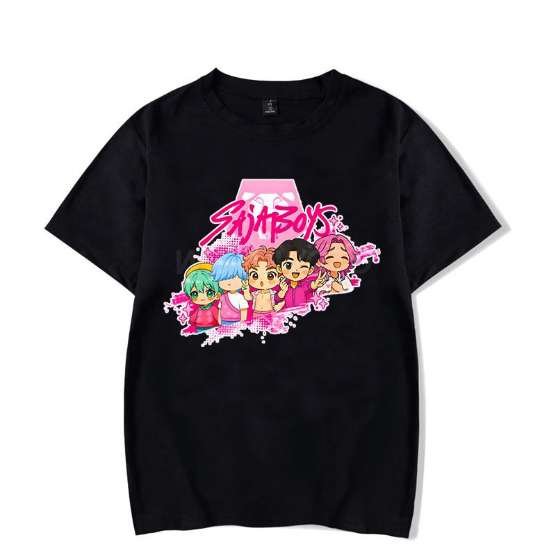 Saja Boys Jinu T-shirt Anime Anime Characters Print T Shirt Men Women Fashion Hip Hop Tees Short Sleeve Rock Roll Tshirts