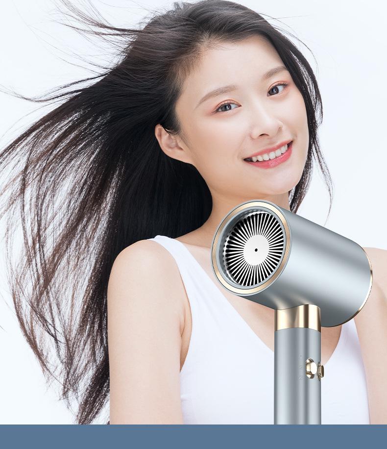 Uscător de păr accesibil: Temperatură constantă inteligentă pentru uscare rapidă și comutare rapidă aer cald/rece pentru coafare
