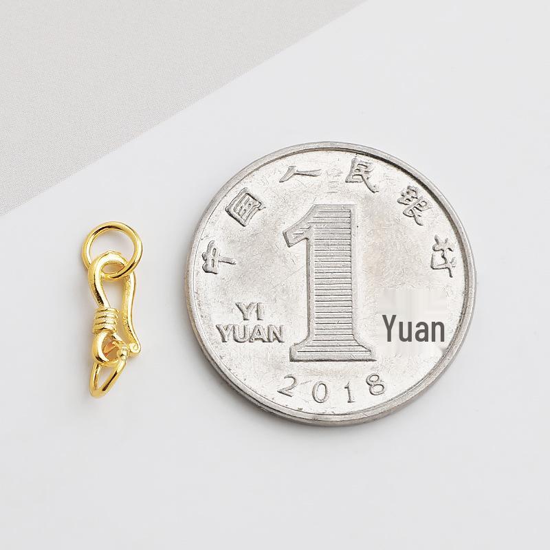 Gold-Plated S925 Sterling Silver S-Hook Necklace & Bracelet Clasp Accessories