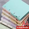 A4 4 Hole Ring Binder for School Home Office Document Exam Paper Organization Multi Functional Stationery Storage Ring Binder