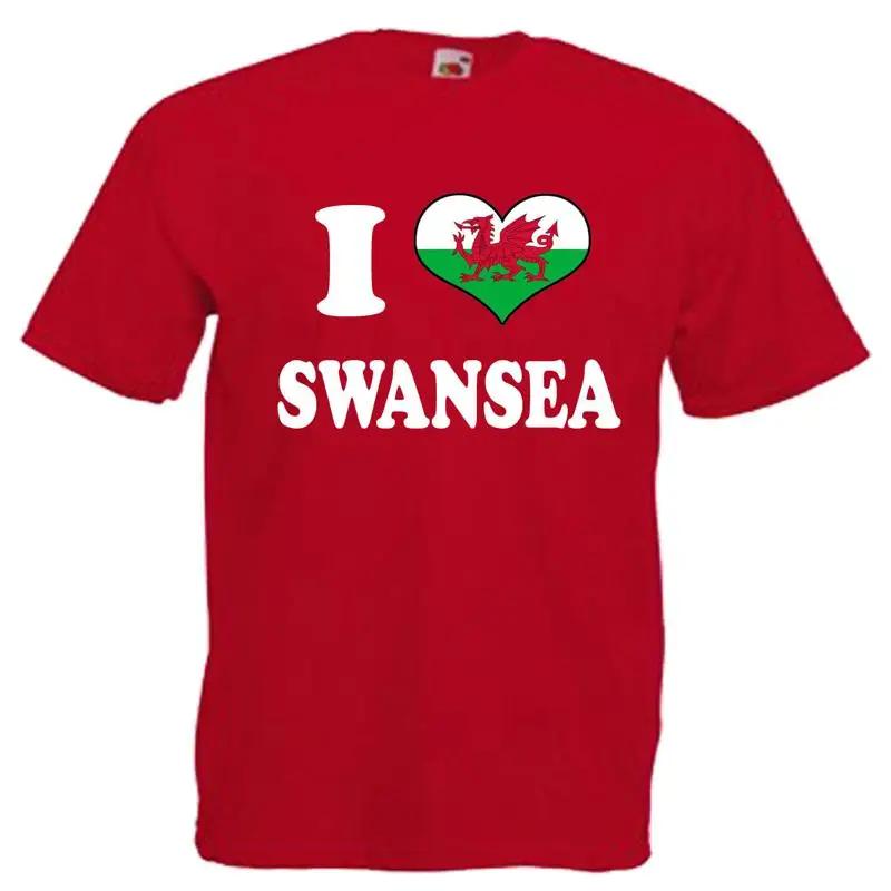I Love Heart Swansea Wales Adults Mens T Shirt 12 Colours Size S 3XL S