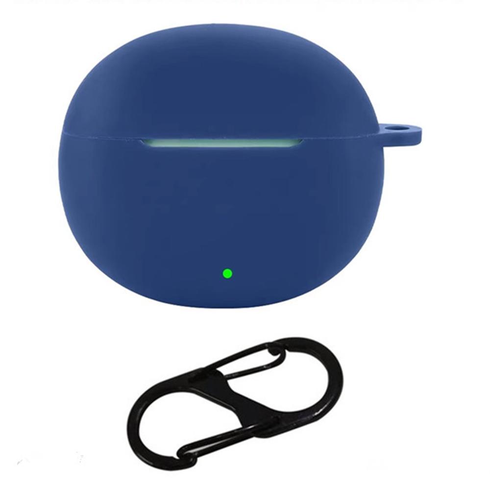 For Honor Earbuds X8 Silicone Case Wireless Earphones Protective Cover with Anti-Lost Buckle