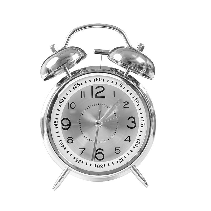 Студенческий будильник Детский бесшумный модный настольный часы Звонящий настольный креативный светящийся стрелочный кварцевый часы