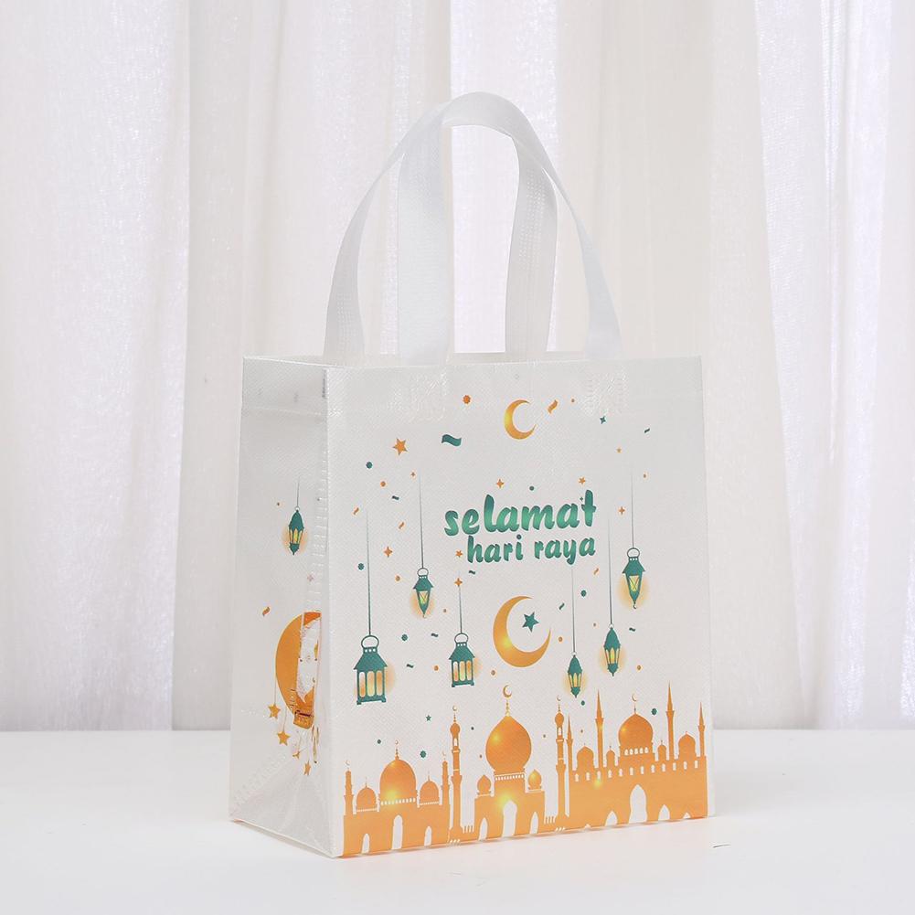 Non-Woven Bags Eid Mubarak Bags Multi-Functional Use Versatile Sizes Vibrant Patterns Versatile Party Favor Bags