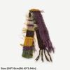 Soft Fabric Knitted Scarf Irregular Tassel Long Scarf Warm Stripe Scarf  Autumn Winter