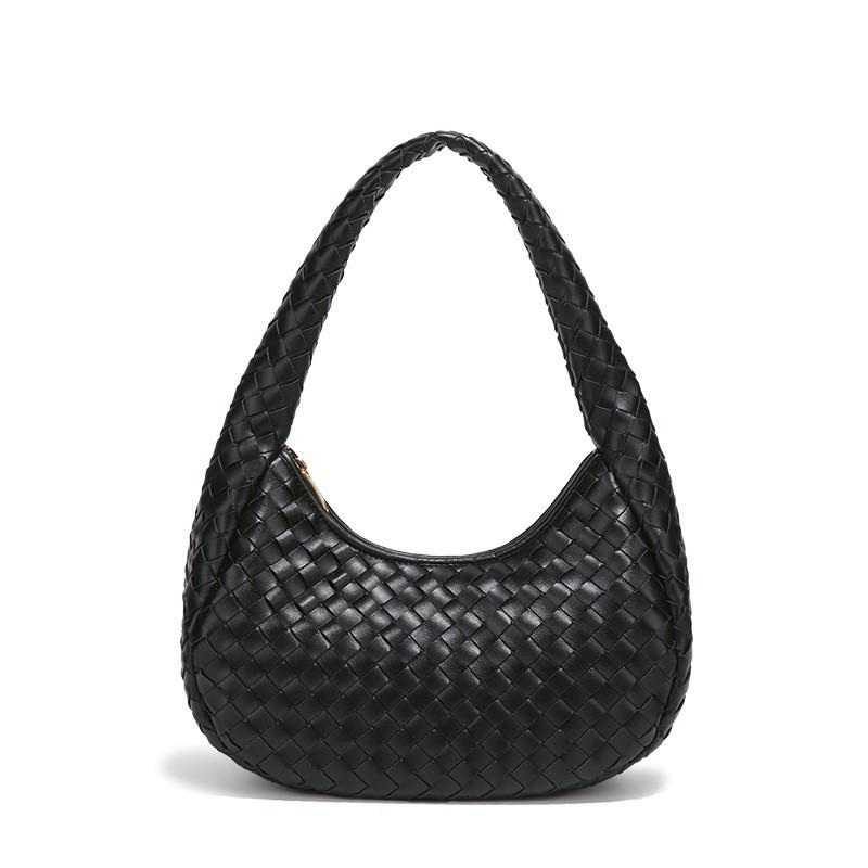 

Woven Bag Women Fashionable Western-style All-match Shoulder Armpit Handmade Dumpling Crescent