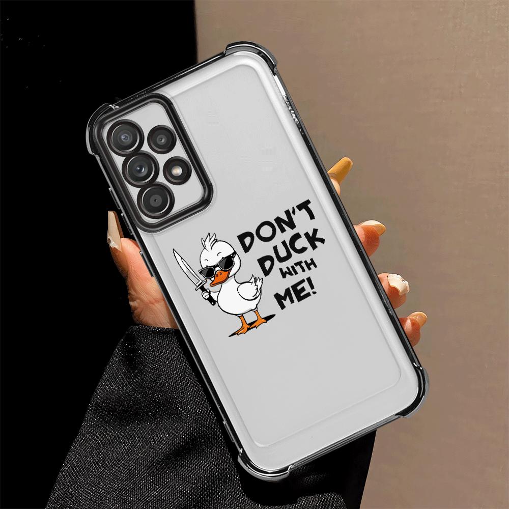 

Cute Cartoon Duck Phone Cover Case for Samsung Galaxy A15 A24 A26 A16 A35 A36 A33 A21s A25 A13 A52 A17 Galaxy A25