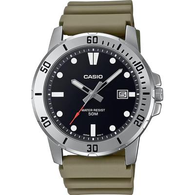 CASIO Standard Analog Quartz Men's Watch MTP-VD01-3EV Military Olive Overseas Model [Para...