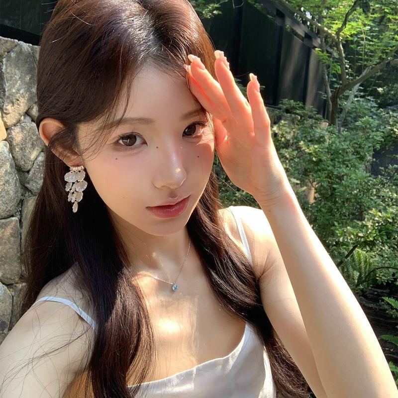 

Super Fairy Summer Shell Tassel Earrings Women s Fancy Seaside Vacation Style Stud Earrings Beautiful Exaggerated Earrings Eardrops A pair of shell tassle silver ear needles