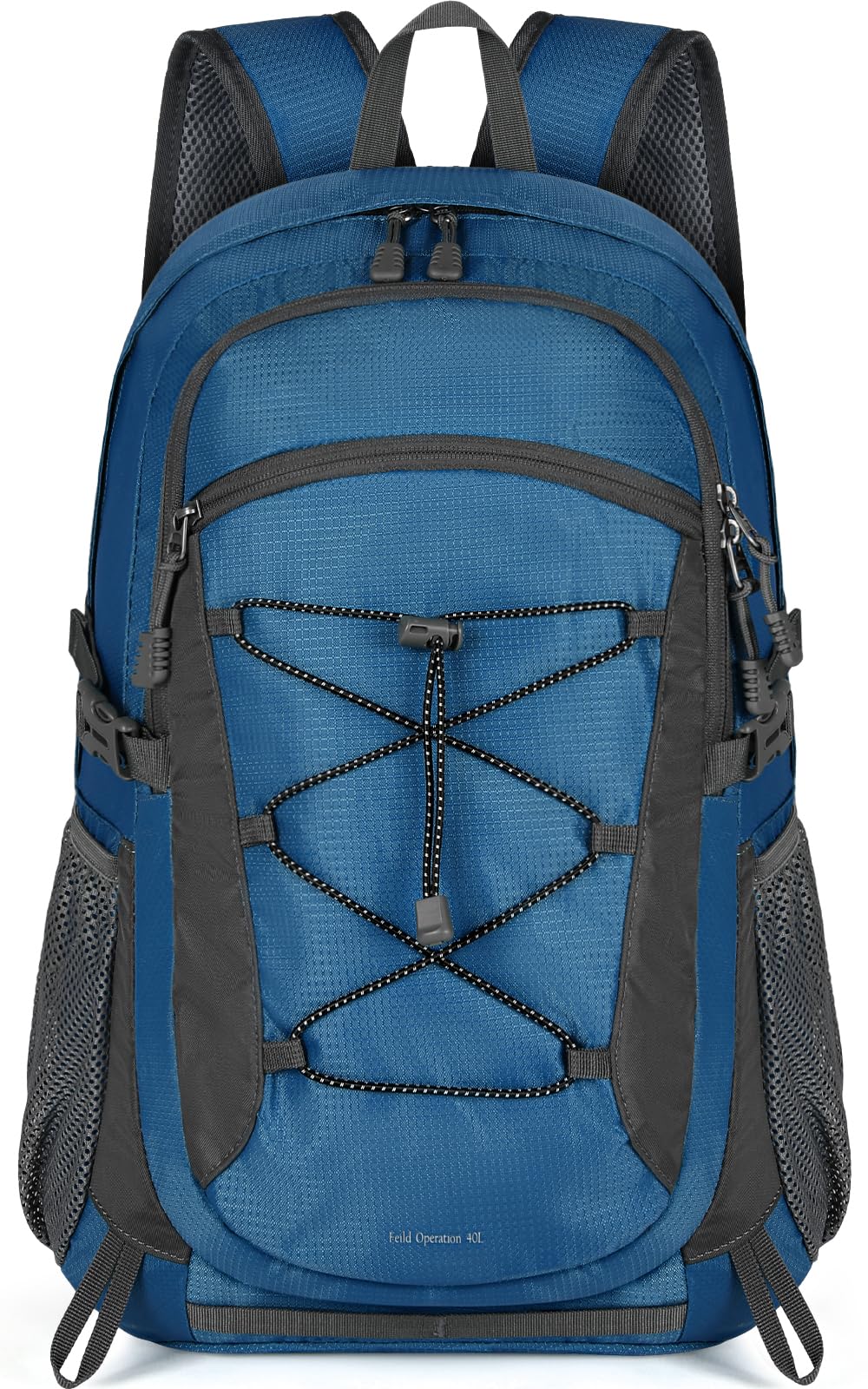 

Folding Backpack 40L Large Capacity Climbing Backpack Lightweight Water Repellent Outdoor Travel 3 Colors Rucksack Town Backpack Casual Durable Blue синий