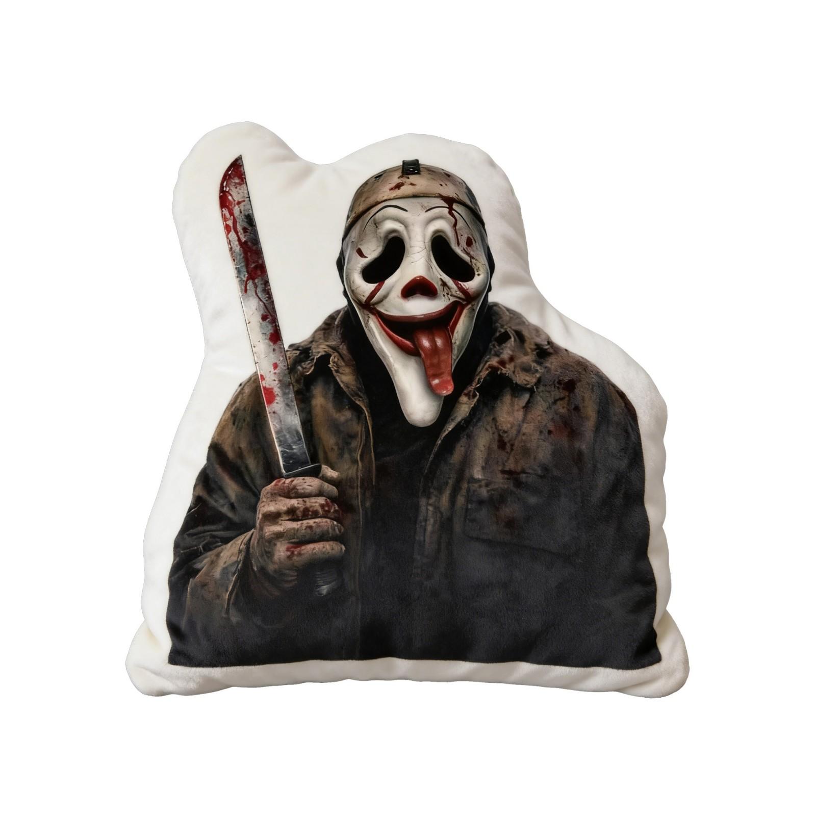 

Horror Character Plush Pillow 30cm Longest Side Soft Stuffed Cushion for Home Decoration and Collectible Item One Size