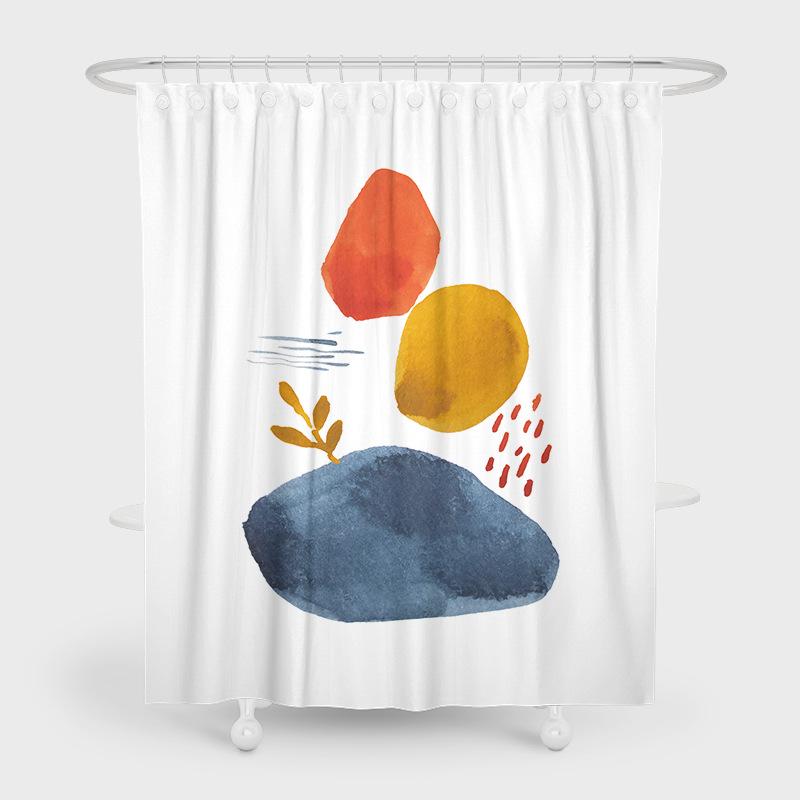 

JINRUN утолщенная водонепроницаемая занавеска для ванной комнаты, устойчивая к плесени, занавеска для душа, занавеска для душевой перегородки, занавеска для душа, занавеска для ванной комнаты, бесплатная перфорация 90*180cm