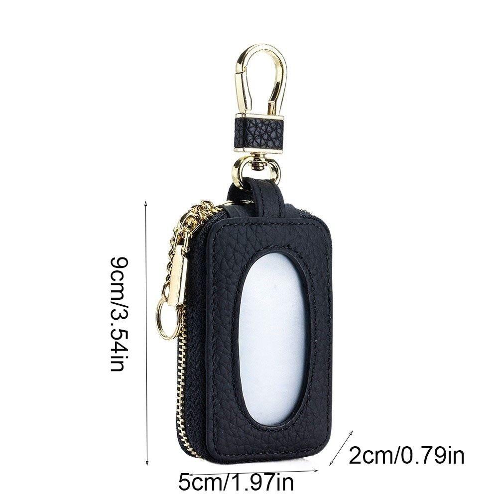 Universal Key Case Genuine Leather Leather Wallet Practical Keychain Holder  Men