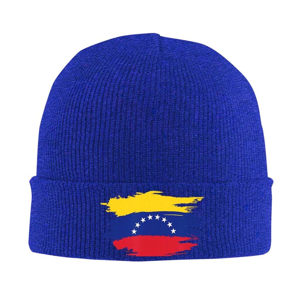 Vzla Pride Venezuelan Flannels of Venezuela Knitting Hat Beanie Hats Gym Warm Unisex Bonnet Hats Winter Custom Cool Caps Present