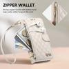 For Samsung Galaxy A57 A56 5G A54 A53 A52 A51 A71 4G A50 A30S Crossbody Wallet Case, Quilted Zip Pocket Card Holder Flip Cover