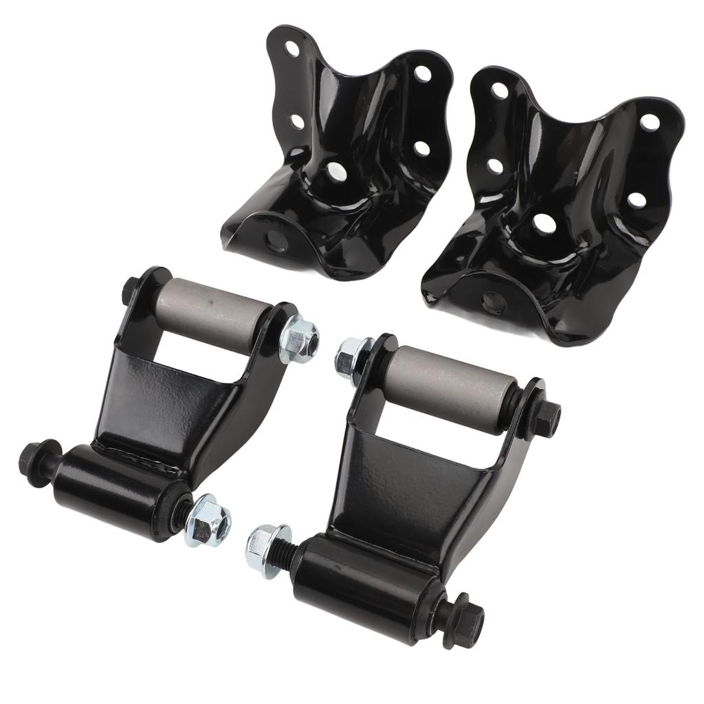 Rear Leaf Spring Shackles Hanger Brackets Repair Kit Steel High Strength 722‑001 for B2500 B2300 B3000 B4000