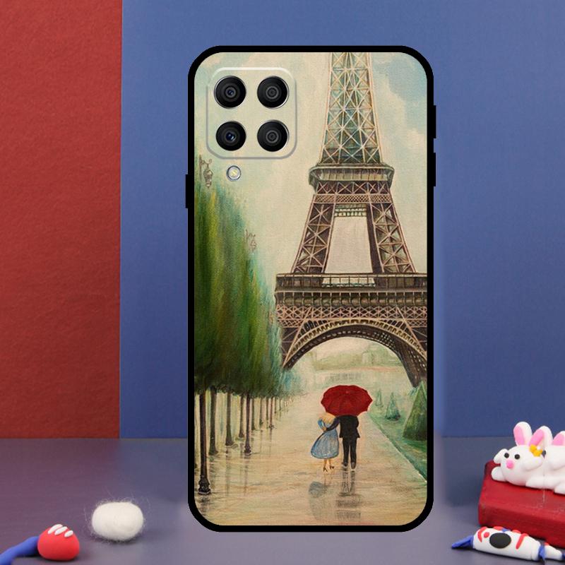 Red Umbrella Eiffel Tower For Samsung Galaxy M14 M34 M54 M33 M13 M23 M53 M15 M55 M31 M51 M20 M30s M32 M52 Phone Case