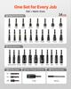 VEVOR Nut Driver Set, 34-Piece, SAE and Metric Sizes, Magnetic Nut Drivers, with AD Setter, Bit Extension Bar, and Carrying Case