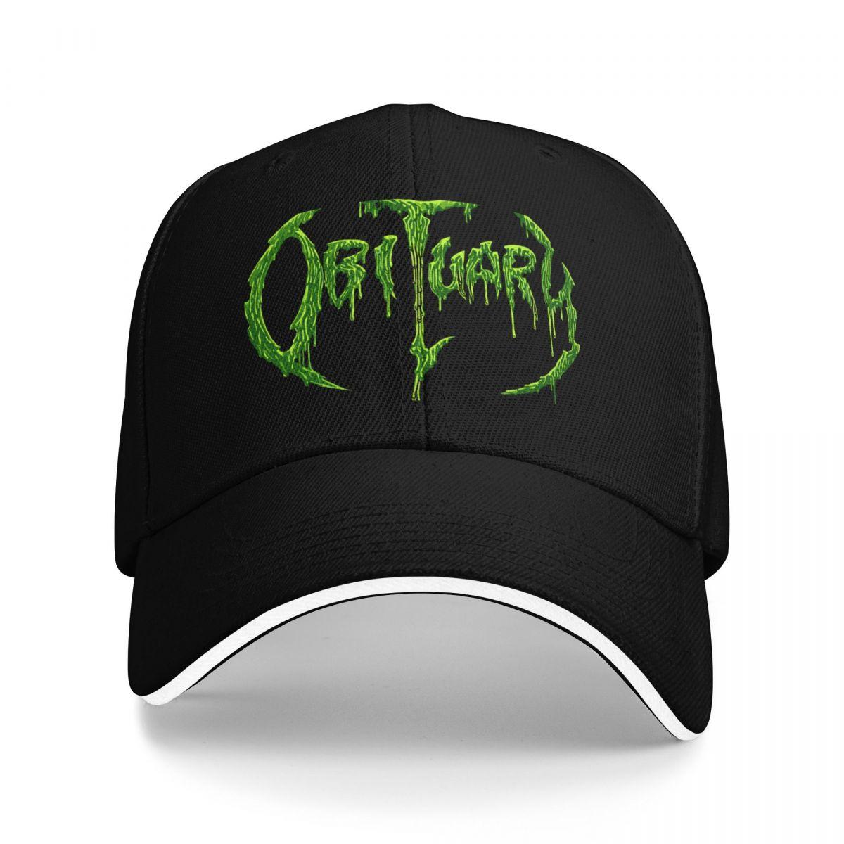 Obituary Band Logo Baseball Cap Trucker Cap Sunhat Fishing Hat Streetwear Baseball For Unisex Womens