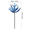1/2pcs Harlow Wind Spinner Metal Windmill 3D Wind Powered Kinetic Sculpture Lawn Metal Wind Solar Spinners Yard for Garden Decor