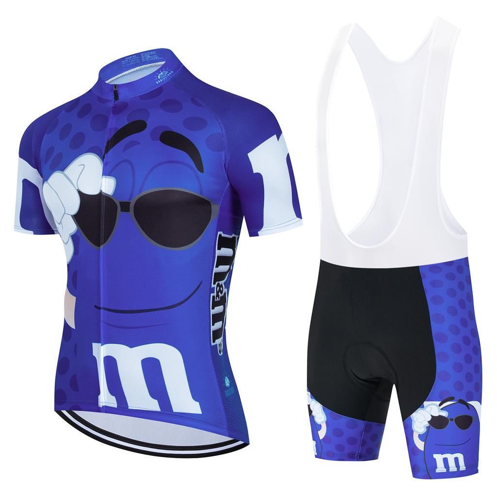 Summer Breathable Cycling Suit Set 2026 Cartoon Men's Cycling Jersey Short Sleeve Bicycle Outdoot Cycling Clothing Kit MTB Bike Wear Maillot Ciclismo