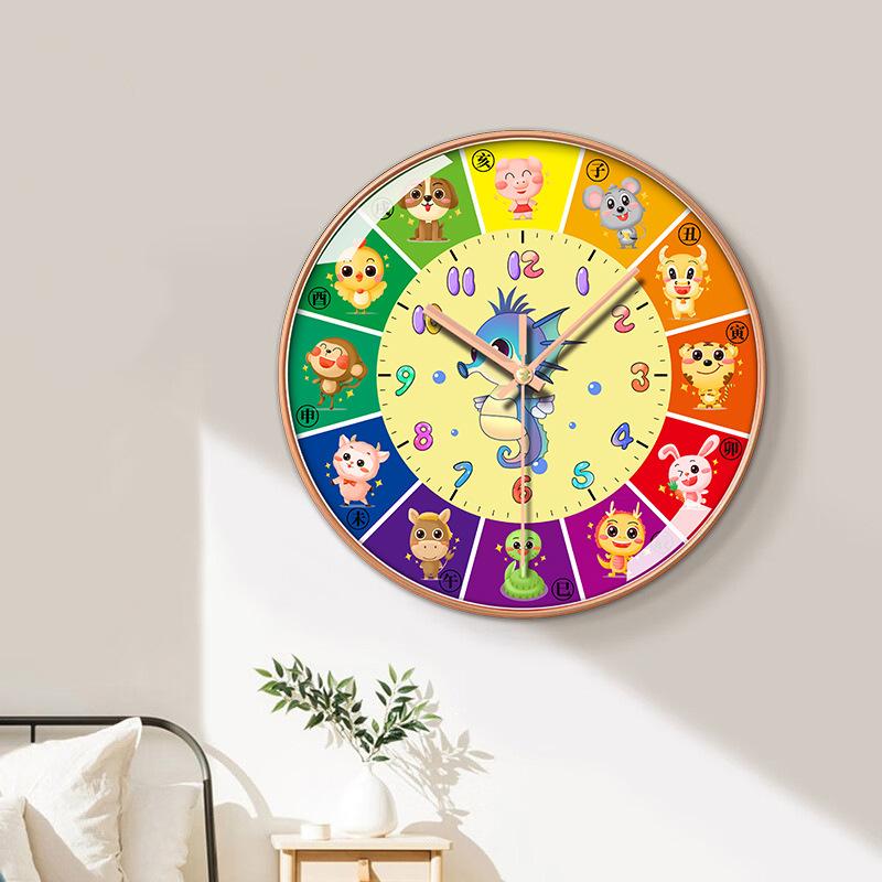 

14 Дюймів 35см Hengqi 14 Дюймів Радісний Настінний Годинник Безшумний Годинник Простий Модний Дім Креативний 35cm Seahorse