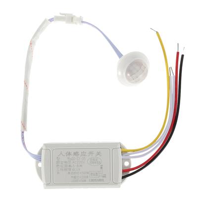 220V Mini Regulowany Czujnik Podczerwieni Włącznik Indukcyjny Ciała Ludzkiego do Lampy
