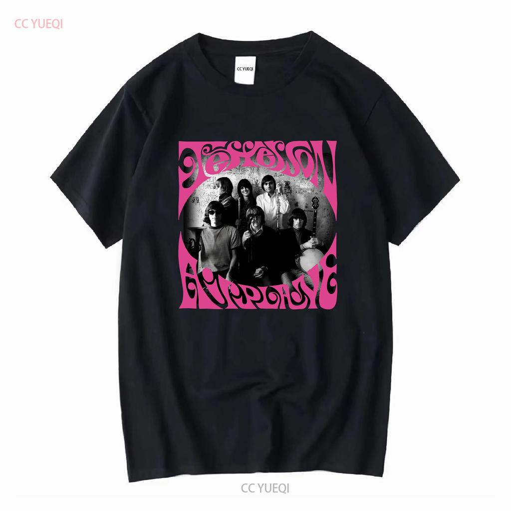 Jefferson Airplane Style Rock Men T shirt Black All Sizes RE615 vintage Washed homme Stretched Breathable designer clothes