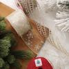 New Christmas Transparent Mesh Snowflake Ribbon Handmade Bowknot Props Gift Packaging Hanging Wall Hanging Interior Decoration