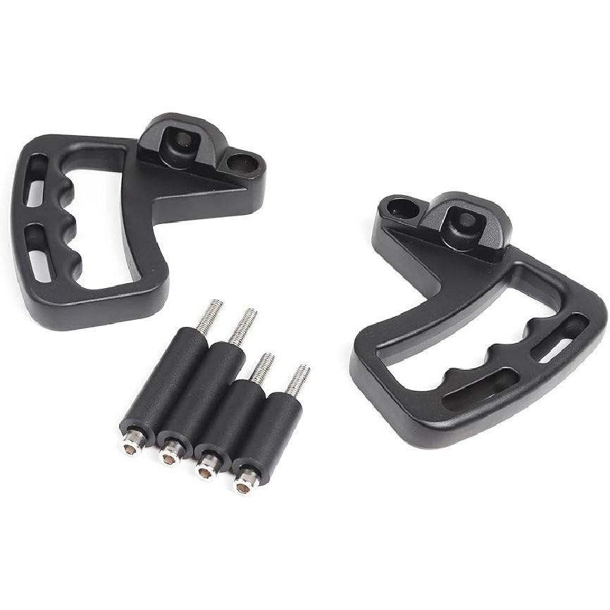 Front Aluminum Grab Handles Grip Handle Grab Bars for Jeep Wrangler JK JKU Sports Sahara Freedom Rubicon X & Unlimited X 2 Door 4 Door 2007-2018 Front