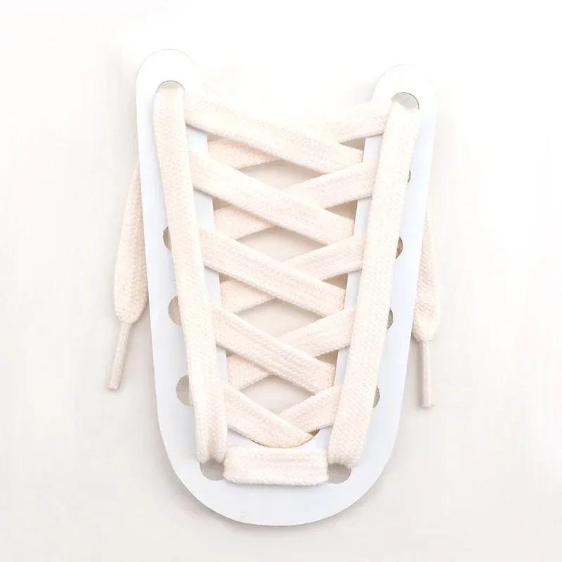 Lacci da Scarpe in Cotone Scarpe da Tennis Lacci per Scarpe Tela Casual Lacci Piatto 80/100/120/140/160CM Lacci per Scarpe Accessori