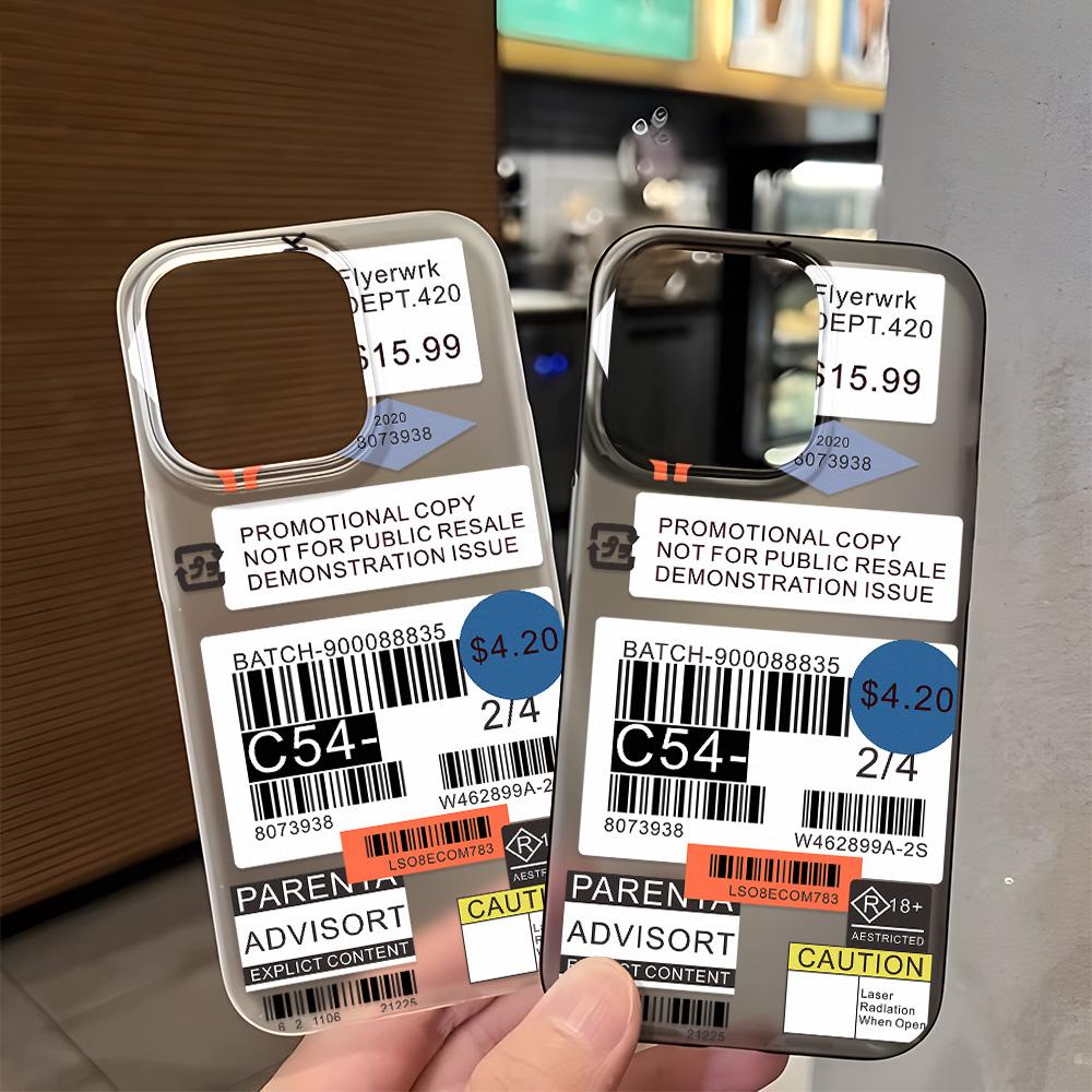 Silicone Phone Case for iPhone 13 Pro Max Funda iPhone 11 15 16 14 Plus 12 Mini 16promax 13promax Transparent Matte Lable Cover