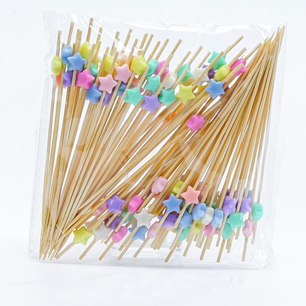 Picnic Party Supplies Cocktail Fork Wooden Dessert Salad Stick Cocktail Pick  Food Cupcake Fruit