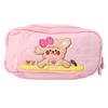 Pencil Bag Cotton Cute Puppy Pattern Large Capacity Cartoon Pencil Pouch for Students Pink