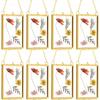 2Pcs Square Metal Glass Photo Frame Wall Hanging Natural Dried Flower Holder Display Frame For Living Room Decoration