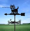 Weather Vane Ornament: Outdoor Wrought Iron Spray-Painted Roof Decoration Metal Craft
