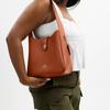 Coach Hadley 25 Multifunctional Gold Metal Accessories Leather Shoulder Crossbody Bag Medium Women Bags Brown Yellow CBH01-IMTN2