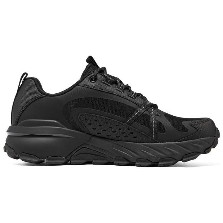 Skechers Max Protect Men Black Low Top Casual Shoes Fabric Classic Versatile 237308C-BBK