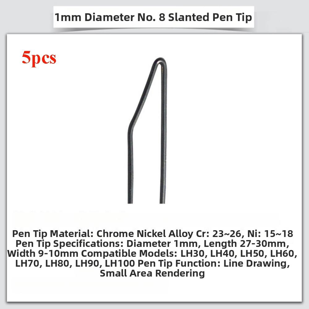 5pcs High Impedance Electric Heating Wire Pen Tip Portable Multistyles Soldering Iron Wire High Temperature