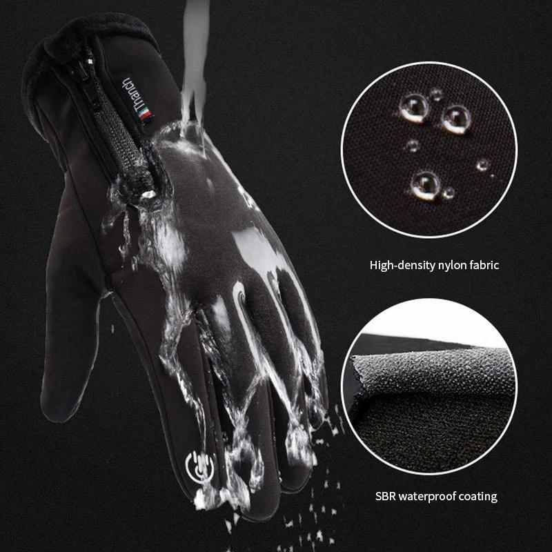 Winter Warm Gloves Men Women Touch Screen Waterproof Windproof Non-Slip Grips Glove for Cycling Driving Running Hiking