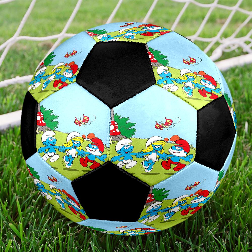 The Smurfs Theme Size 5 Soccer Ball, Suitable for Both Indoor and Outdoor Matches, a Gift Suitable for Everyone.