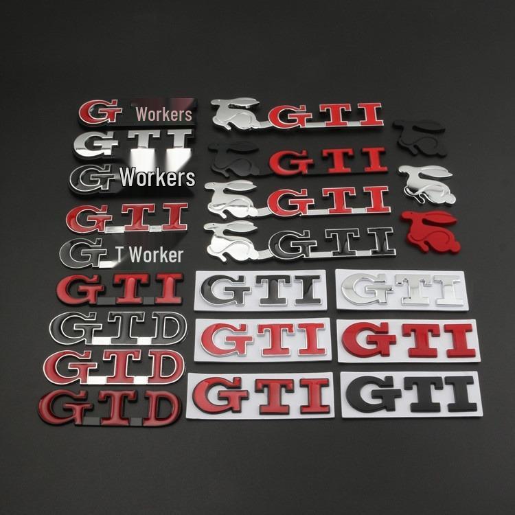 Volkswagen POLO Golf GTI Rabbit Car Emblem & Grille/Tail Decorative Sticker