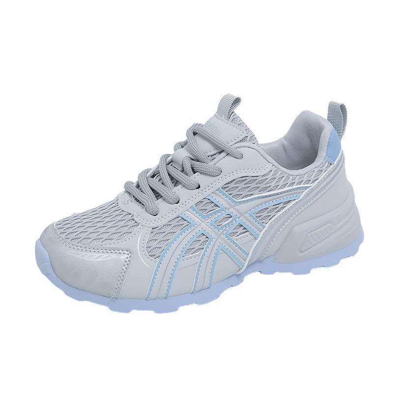 2025 autumn new versatile thick-soled heightening dad shoes women's outdoor hiking shoes mesh ventilated girls' sports shoes