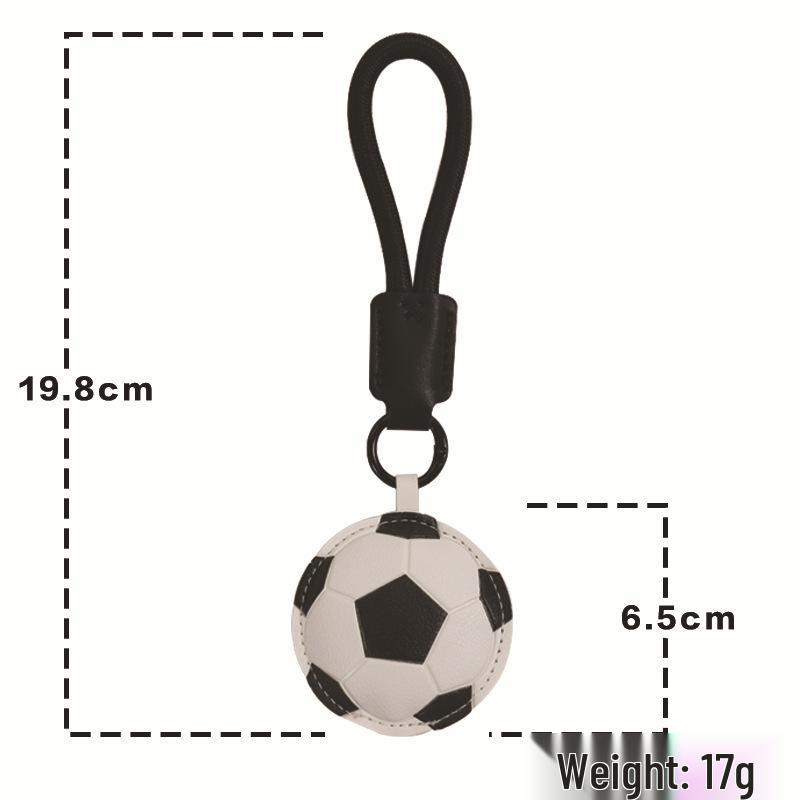 Креативный кожаный спортивный брелок-подвеска: Подарок: Баскетбол, Регби, Бадминтон, Футбол